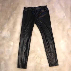 Faux leather leggings